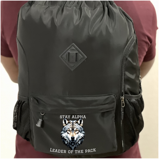 Stay Alpha Black Back Pack