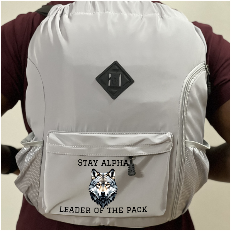 Stay Alpha Gray Back Pack